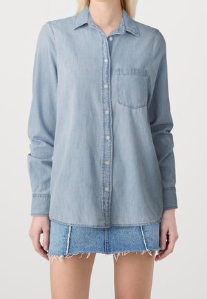 Skjortebluser - light-blue denim