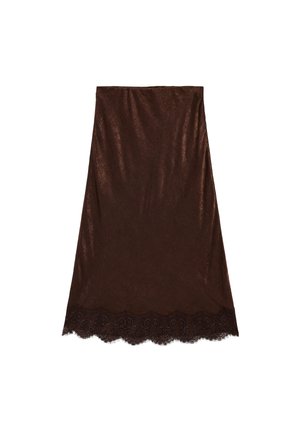 A-snit nederdel - brown