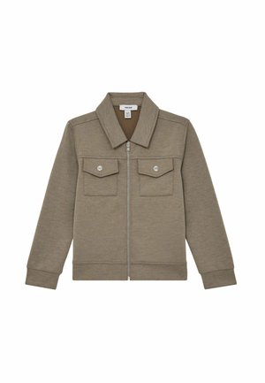 Sweater met rits - taupe brown