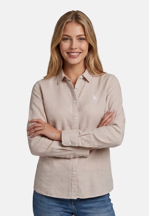 U.S. Polo Assn., USBELLAA- - Button-down blouse - beige