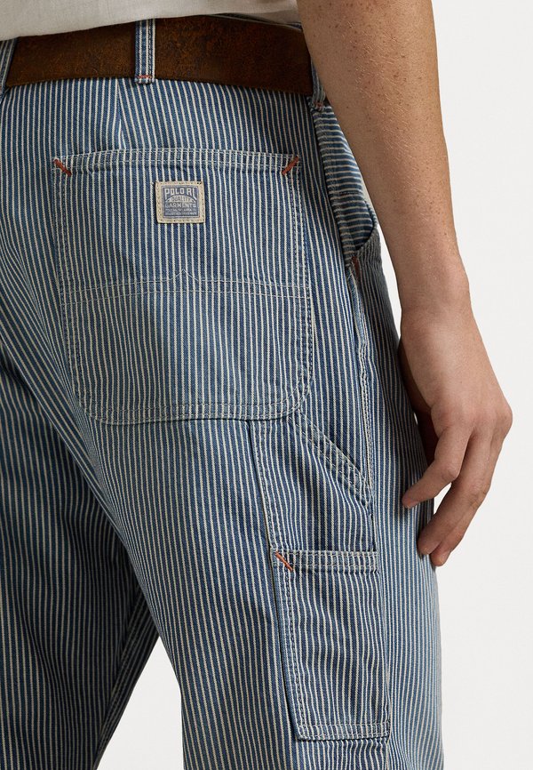 DUNGAREE FIT INDIGO HICKORY STRIPE PANT - Straight leg jeans - airstart4