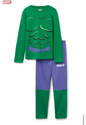 HULK  . - Pyžamová sada - blau y  verde stampa hulk