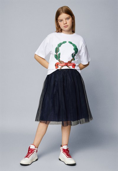 MOSCHINO MAXI  - Marškinėliai su spaudiniu - bianco ottico