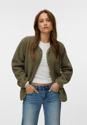 Vero Moda TEDDY JACKET VMKIMBERLY JACKET - Fleecejakke - mermaid