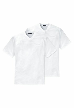 Schiesser AMERICAN V-NECK MPACK:2 - Pyjamashirt - weiß