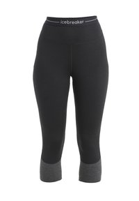icebreaker MERINO 200 MID WEIGHT ZONEKNIT3/4 - 3/4 sports trousers - BLACK