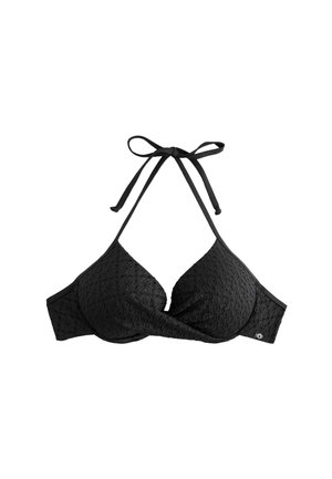 Next PADDED WIRED PLUNGE BIKINI TOP STANDARD. - Bikini felső - black