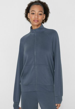 SOFT TOUCH - Felpa con zip - blue