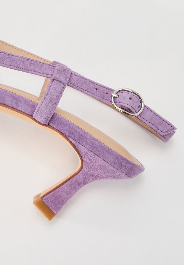 Classic heels - suede violet4