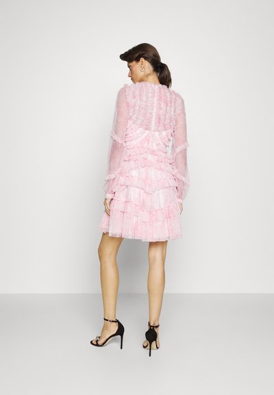 Needle & Thread FLEUR DE LIS RUFFLE MINI DRESS - Cocktail φόρεμα / Φόρεμα για πάρτι - moonshine/pink