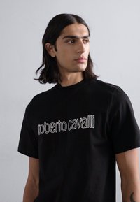 Roberto Cavalli REGULAR FIT  - T-shirt imprimé - black