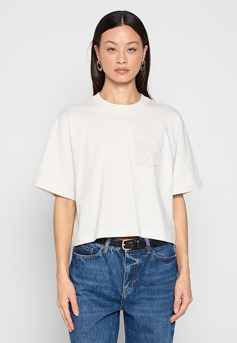 Coach T-shirt basic crème