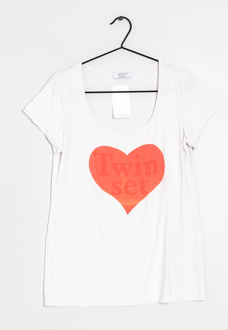 TWINSET T-shirt imprimé - white/ red