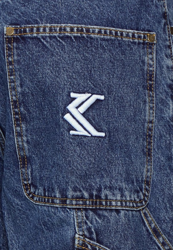 RETRO WORKWEAR HEAVY DISTRESSED - Jeans Tapered Fit - vintage indigo2