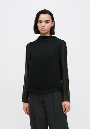 VIFEMI FUNNEL NECK - Μπλούζα - black beauty