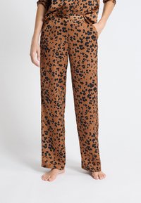 Niet geselecteerd, brown printed