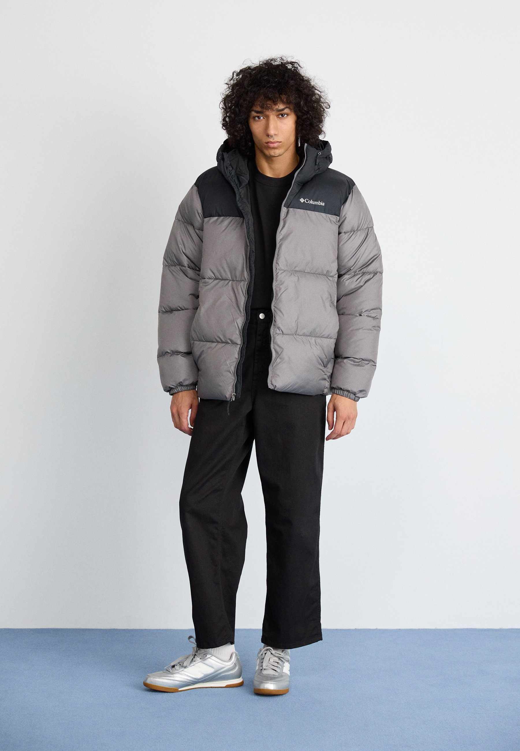Columbia PUFFECT HOODED JACKET - Winter jacket - city grey/black
