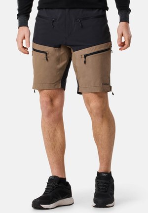 LOFOTEN - Träningsshorts - black dk khaki