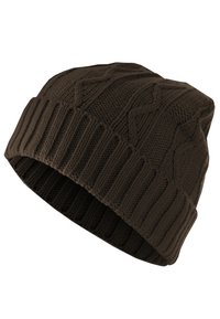 CABLE FLAP - Bonnet - chocolate
