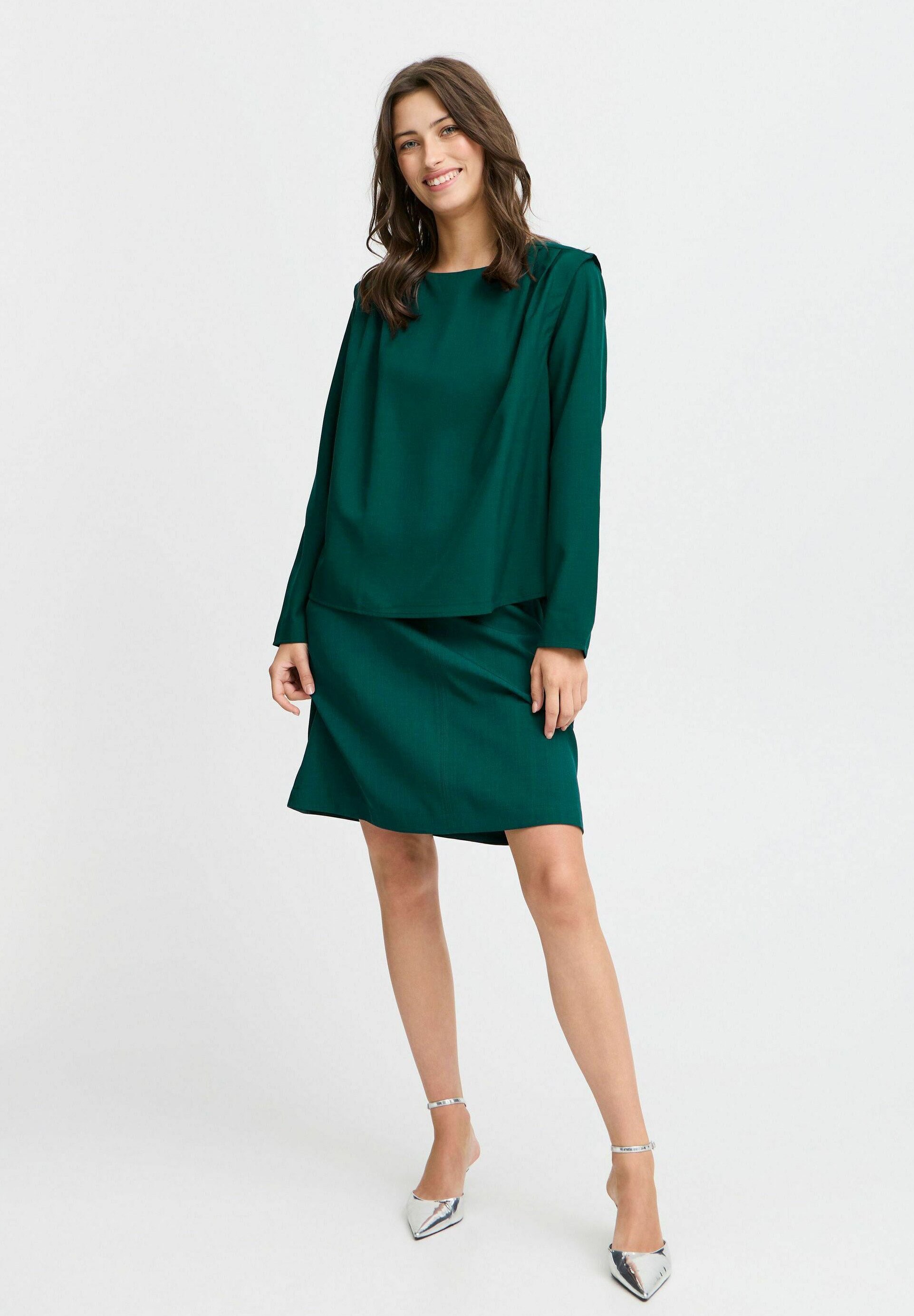b.young by Zalando BYMMMIDDE - Blouse - sea moss melange