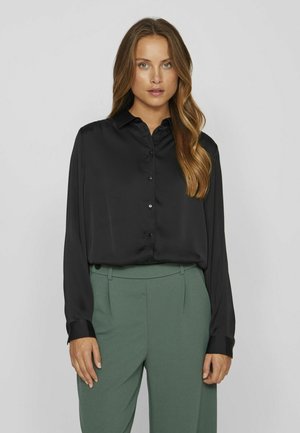 VILA, Button-down collar - Bluza s gumbima - black