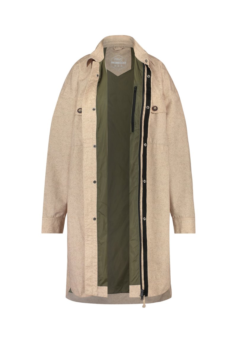 Damen Parkas | AGU OVERSIZED RAIN URBAN OUTDOOR Klassischer Mantel moonlight melange/weiß - ZK11329 Damen Parkas | AGU OVERSIZED RAIN URBAN OUTDOOR Klassischer Mantel moonlight melange/weiß - ZK11329