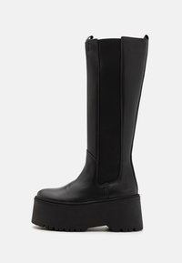 Zign by Zalando LEATHER - Zābaki ar platformu - black