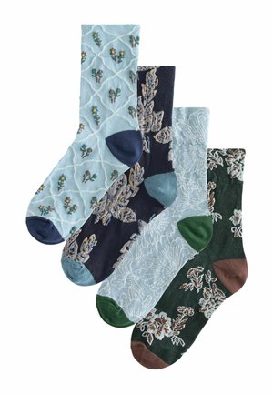 4 PACK  - Sokken - blue floral