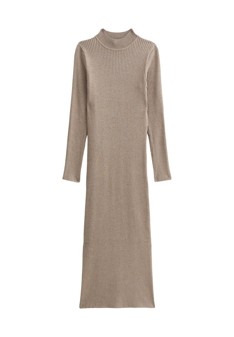 New Look Gebreide jurk beige