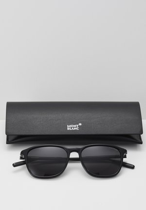 SNOWCAP ROUND ACETATE SUNGLASSES - Solbriller - black/grey