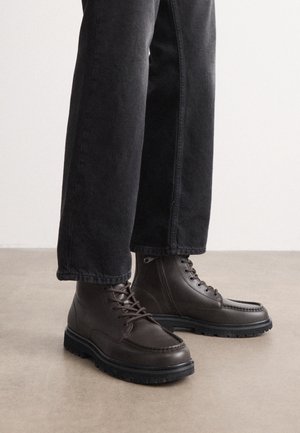 Bottines à lacets - dark brown