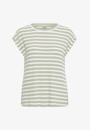 Fransa, FRCANO - T-Shirt print - desert sage stripe