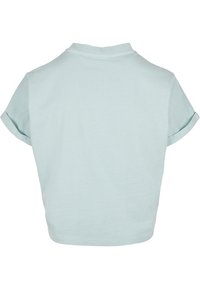 Urban Classics LADIES SHORT PIGMENT DYE CUT ON SLEEVE TEE - T-Shirt basic - seablue
