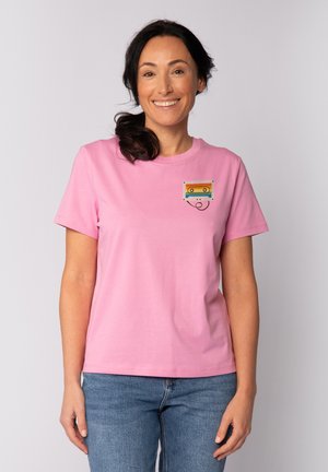 watapparel RAINBOW CASSETTE - T-shirt imprimé - bubble pink