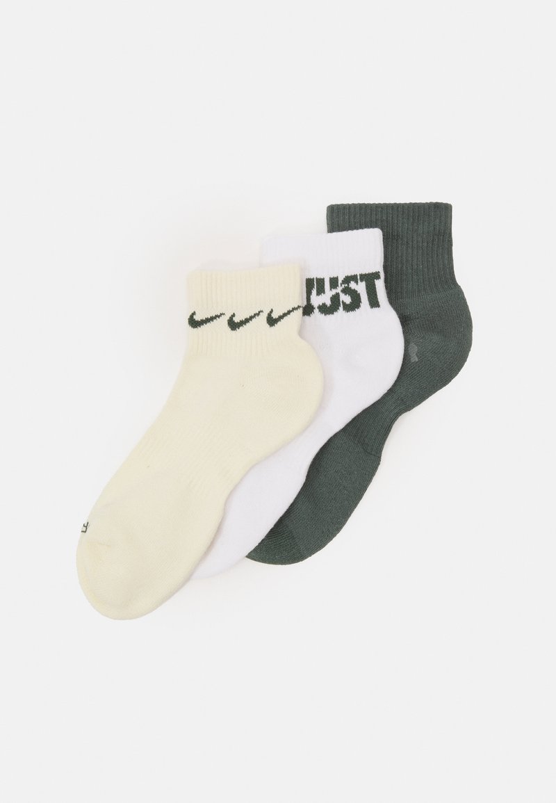 Nike Performance - EVERYDAY PLUS CUSH ANKLE UNISEX 3 PACK - Sportinės kojinės - coconut, Padidinti