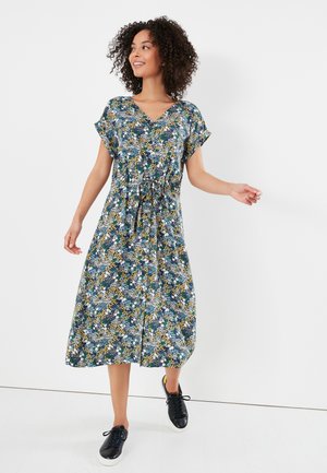 Shirt dress - navy floral ditsy