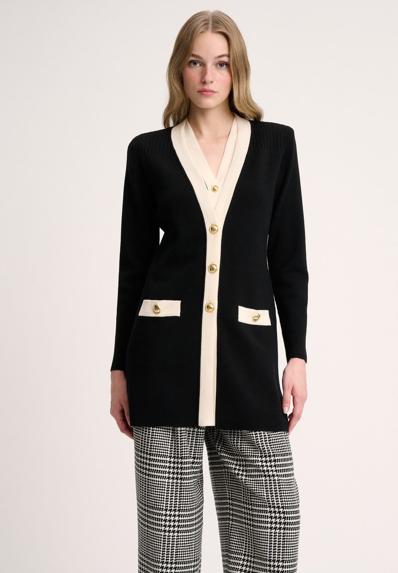 Luisa Spagnoli MONGIOIA - Kardigán - nero panna