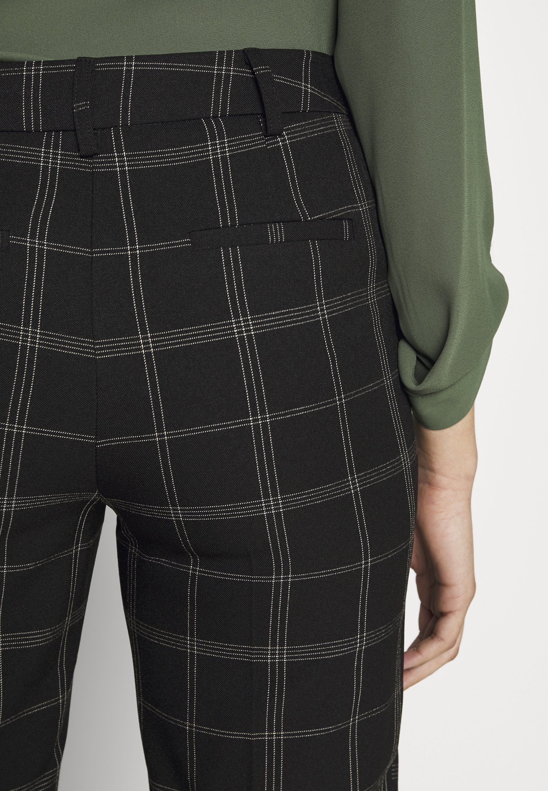 Dorothy Perkins Tall TALL EDIT GRID CHECK ANKLE GRAZER Dorothy Perkins Maternity MATERNITY GRID CHECK ANKLE GRAZER - Bukse - black