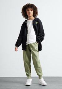 Nike Sportswear CLUB UNISEX - Sweatshirt com capuz - black/volt