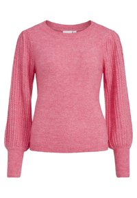 VILA Stickad tröja - pink
