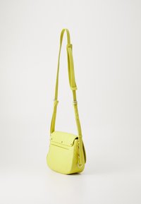 Pinko SADDLE CLASSIC  - Τσάντα χιαστί - lime/antique gold-coloured