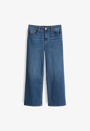 OPUS MID RISE CROPPED WIDE FIT - Jeans a sigaretta - mid lane blue