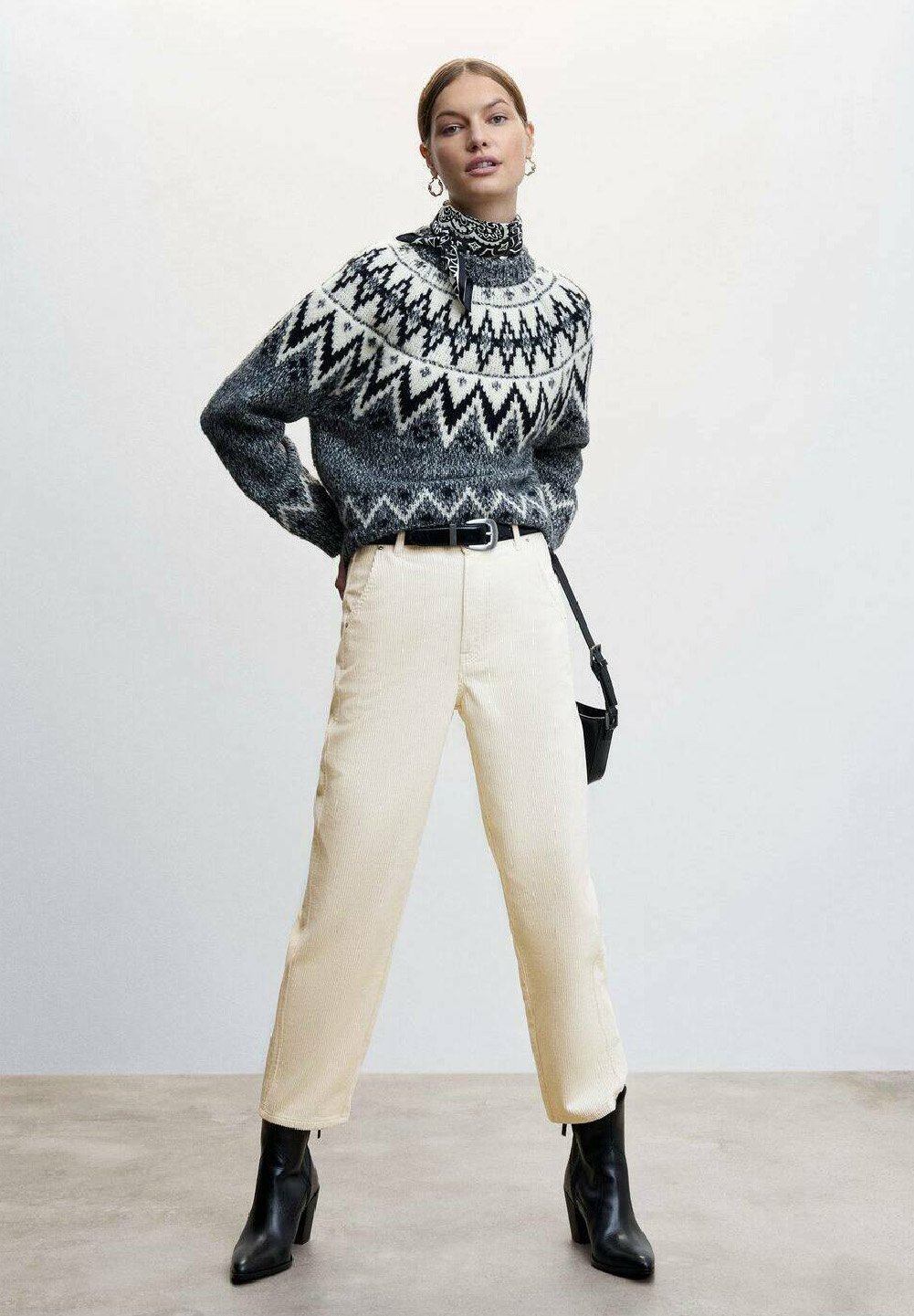 Mango Pantalon Vaquero Pinzas Mujer Jeans Slouchy Pinzas Mango De