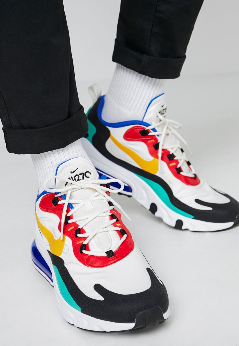 Nike Sportswear Air Max 270 React Sneaker Low Phantom University Gold University Red Black Kinetic Green Hyper Royal Gold Zalando De