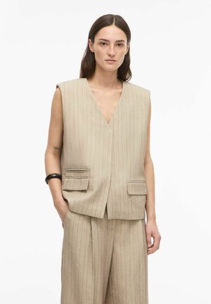 Rouge Edit WESTE V-AUSSCHNITT - Vest - feather gray