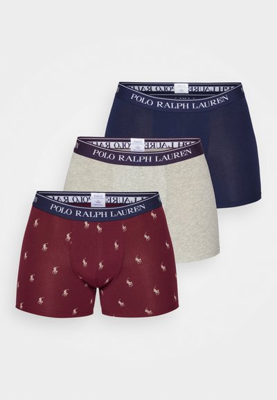Polo Ralph Lauren 3 PACK - Boxer alsónadrág - bordeaux/grey/dark blue