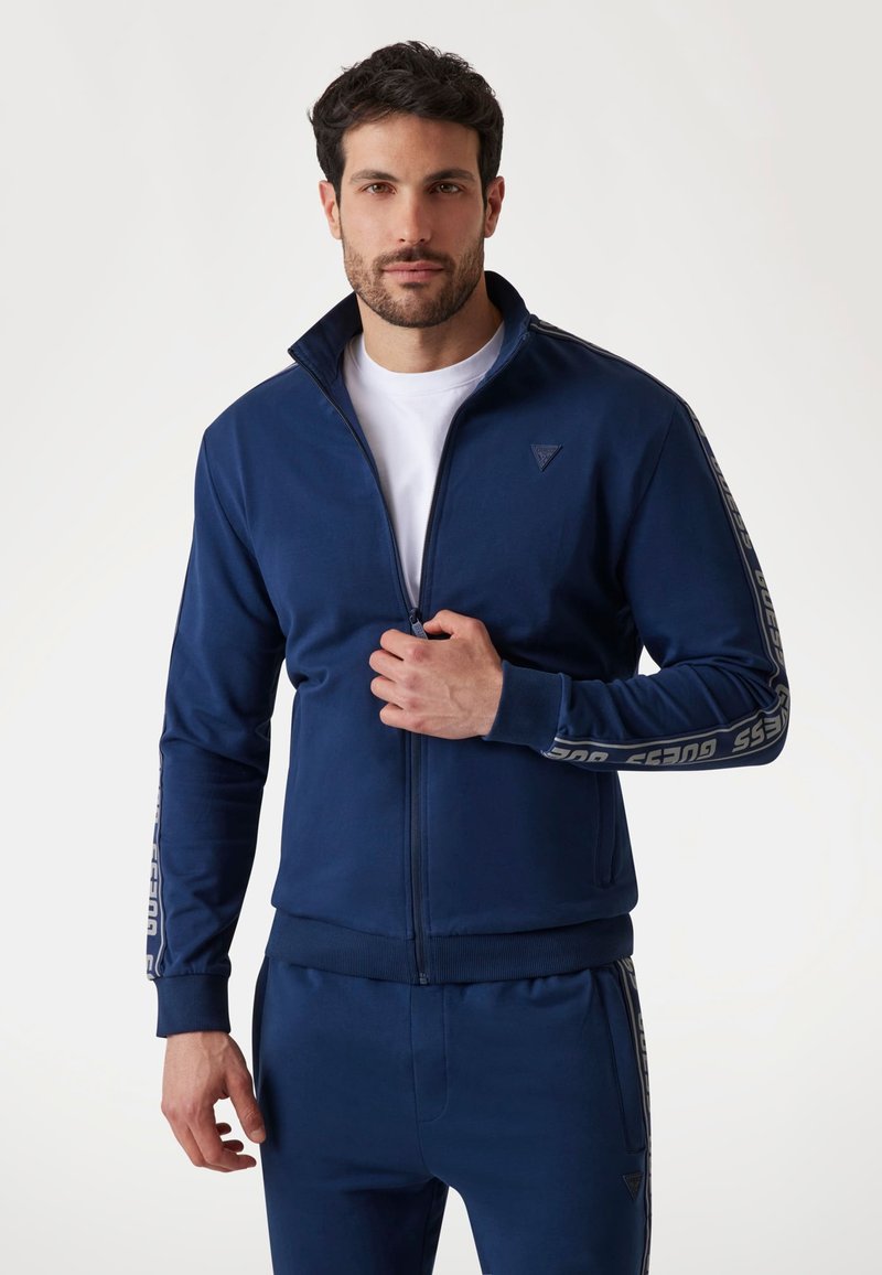 Guess REISSVERSCHLUSS - Sweatjacke - dunkelblau