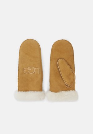 UGG EMBROIDER MITTEN - Egyujjas kesztyű - chestnut