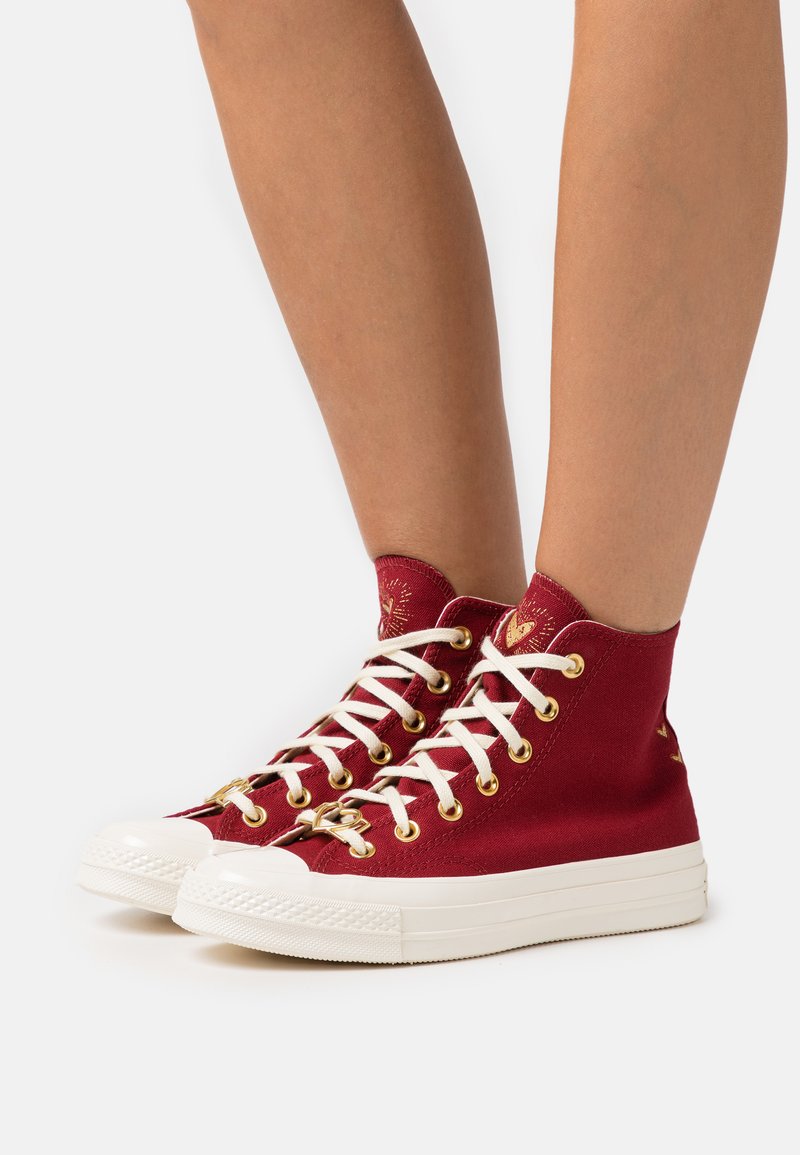 Converse CHUCK 70 Höga sneakers back alley brick/mörkröd Zalando.se