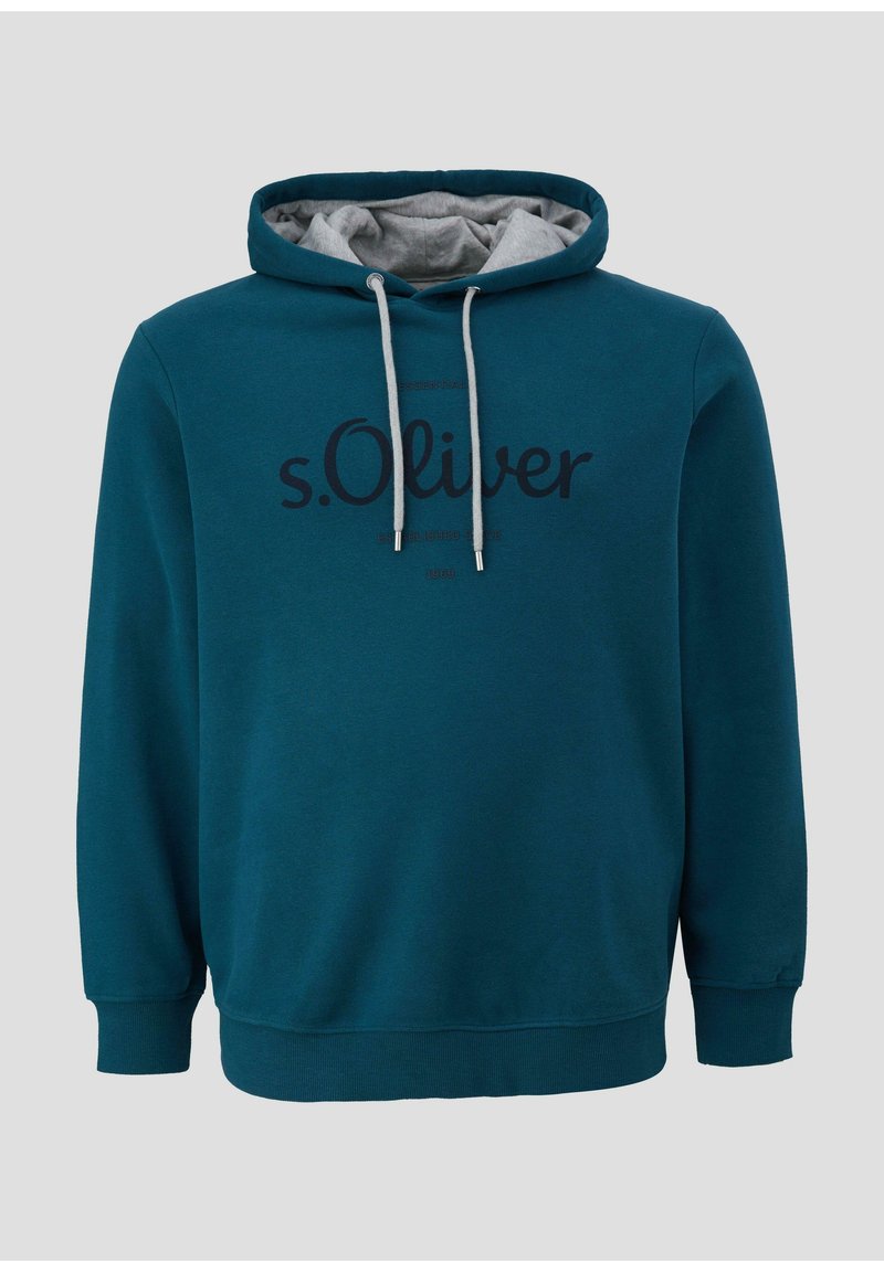 MIT LOGOPRINT Kapuzenpullover dunkles türkis/petrol